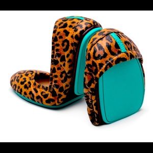 Barely worn leopard print Tieks.